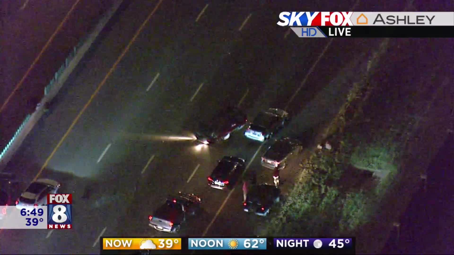 TRAFFIC ALERT: Flipped car blocking I-90 – Fox 8 Cleveland WJW