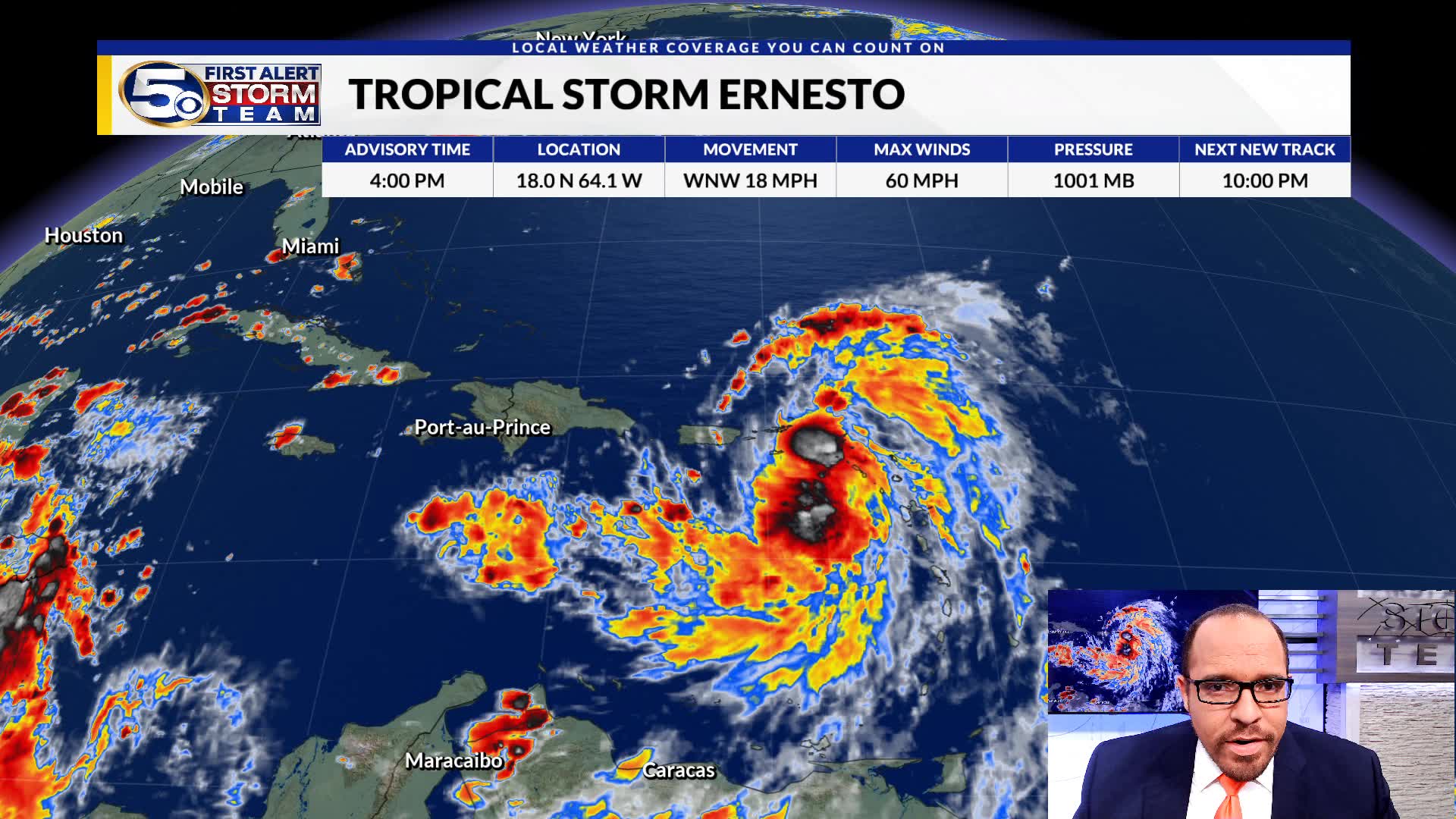 4pm Ernesto Update TUE – WKRG News 5