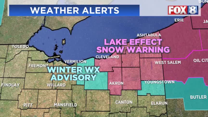 Lake effect snow warning: A lot more snow on the way – Fox 8 Cleveland WJW