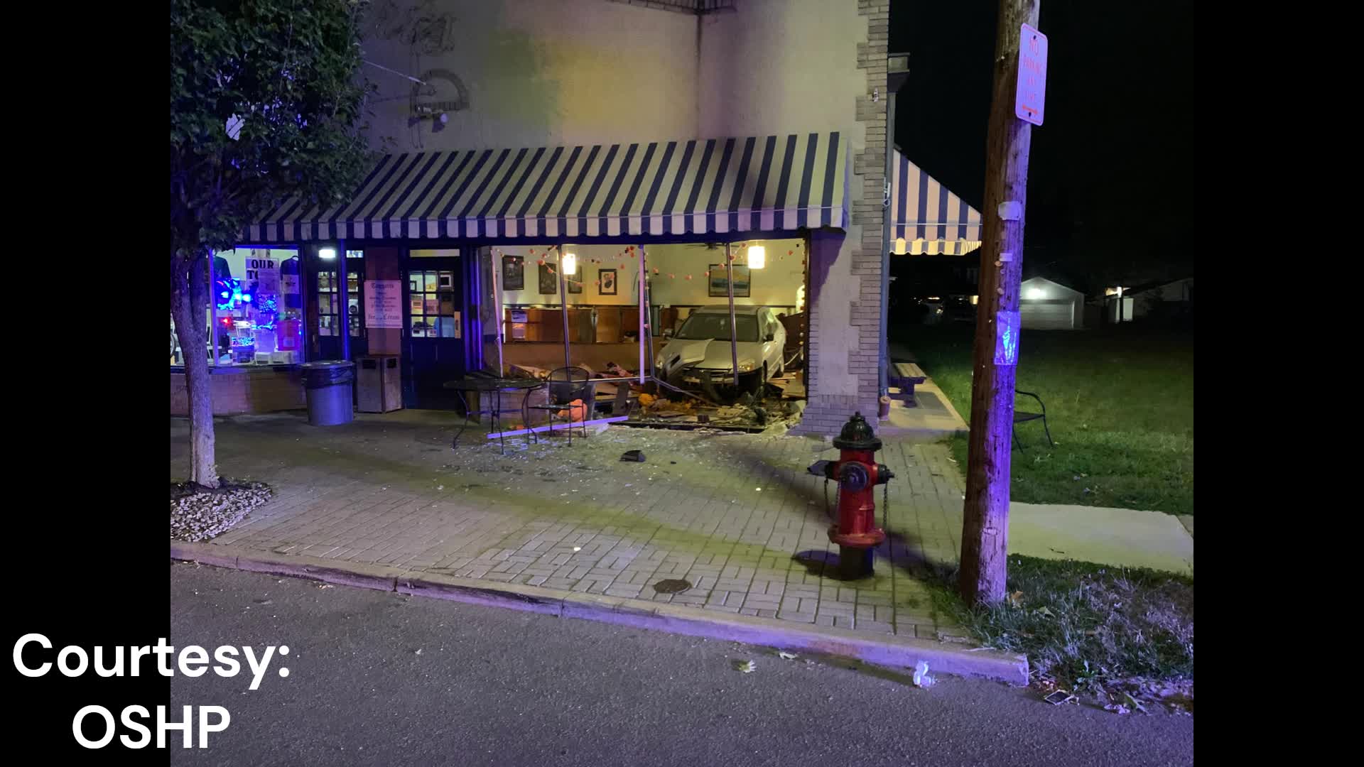 Driver in stolen car crashes into local ice cream parlor – Fox 8 ...