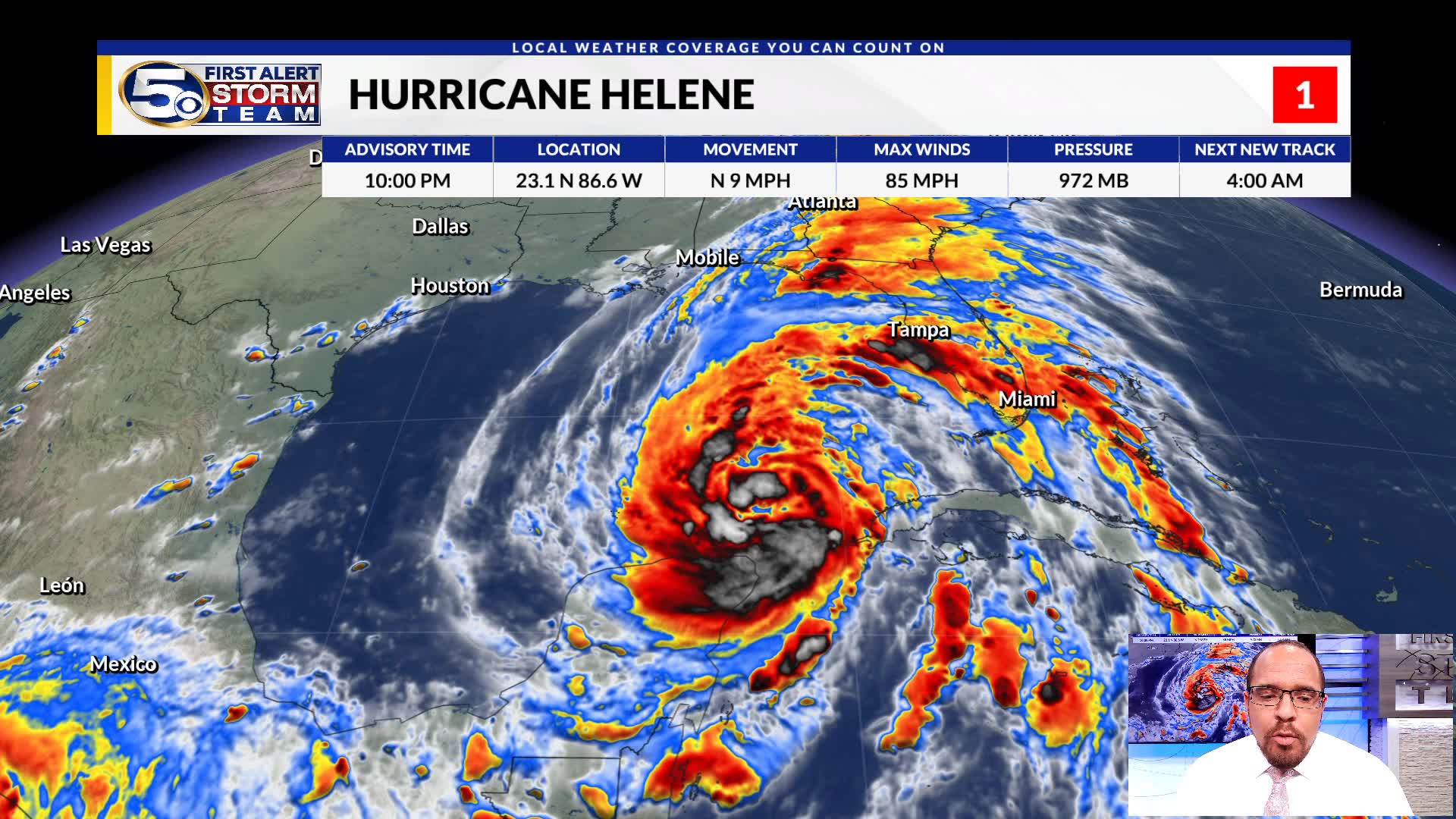 10 PM WED Updated on Helene WKRG News 5