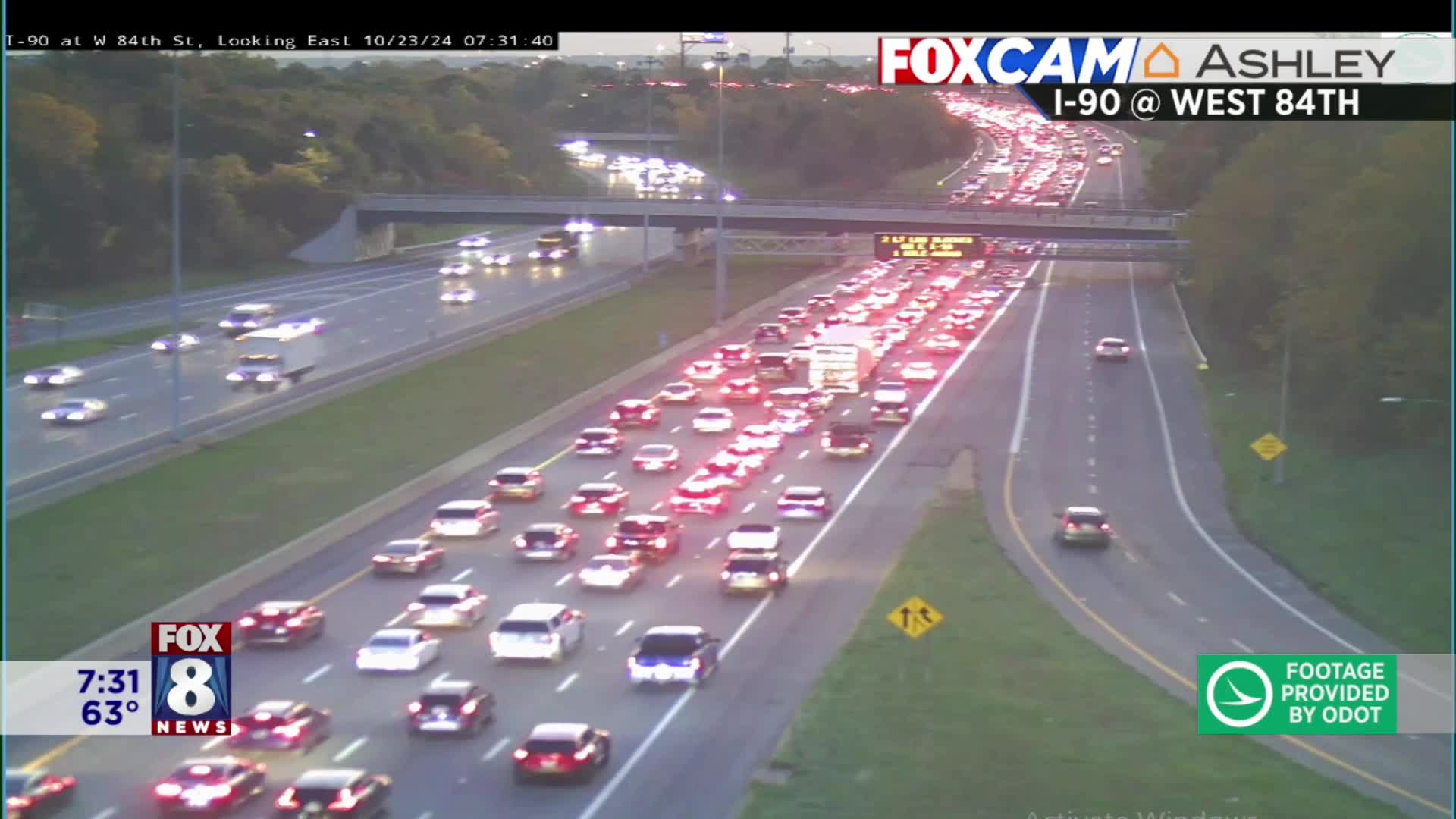Crash blocks several lanes of I-90 – Fox 8 Cleveland WJW