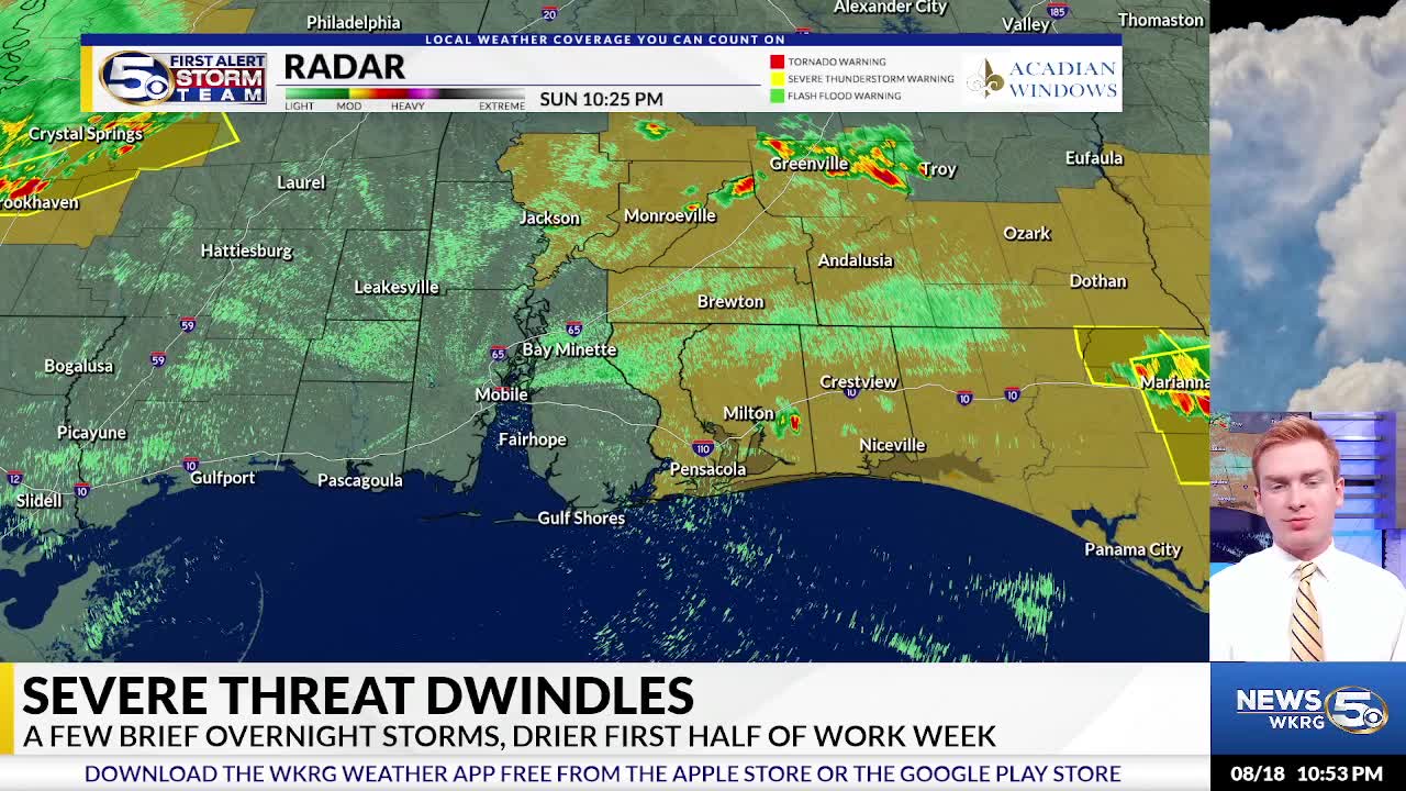 11p Sunday Severe Update – WKRG News 5