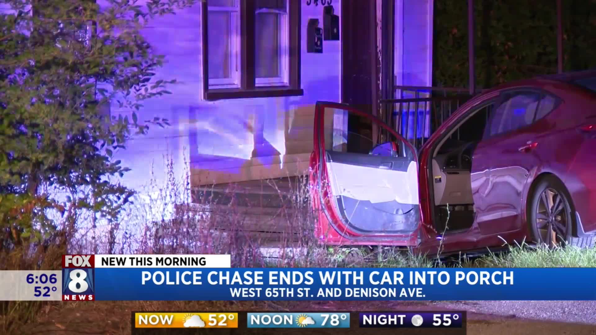 Chase ends with crash into porch – Fox 8 Cleveland WJW