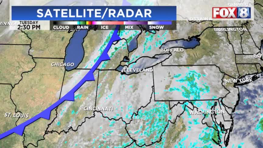 Round of scattered rain showers expected tonight – Fox 8 Cleveland WJW